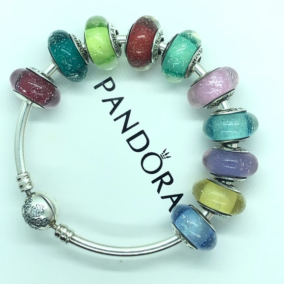 PANDORA Disney Princess Murano Complete Set, NEW! - Picture 2 of 8